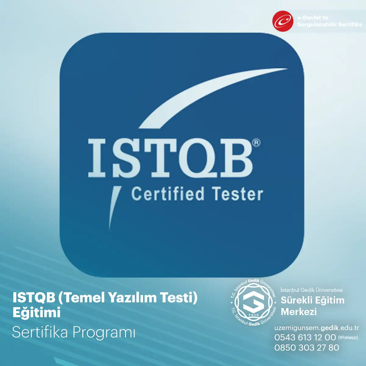 ISTQB (Temel Yazılım Testi) Eğitimi 